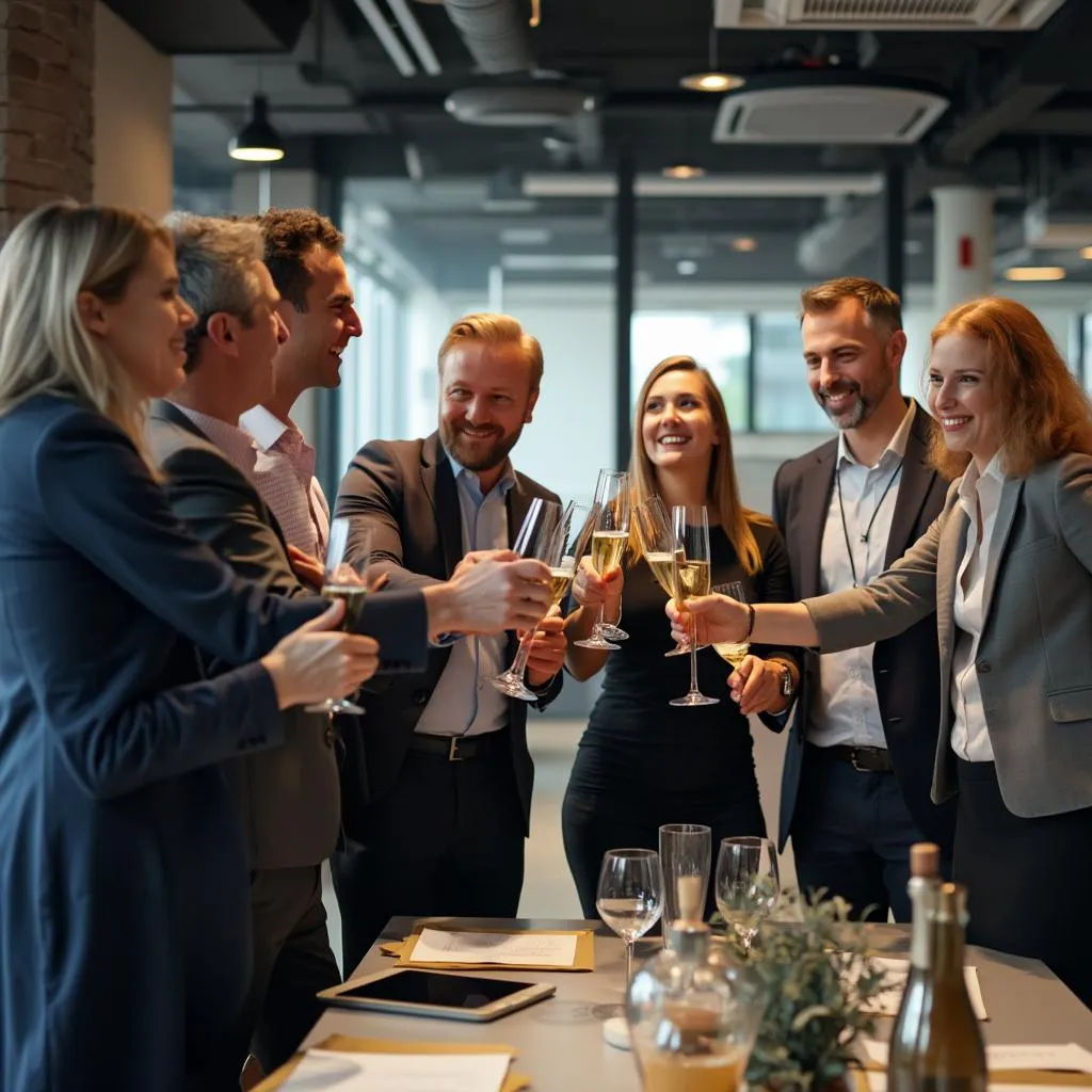 Equipo de ConsultArg celebrando un logro importante